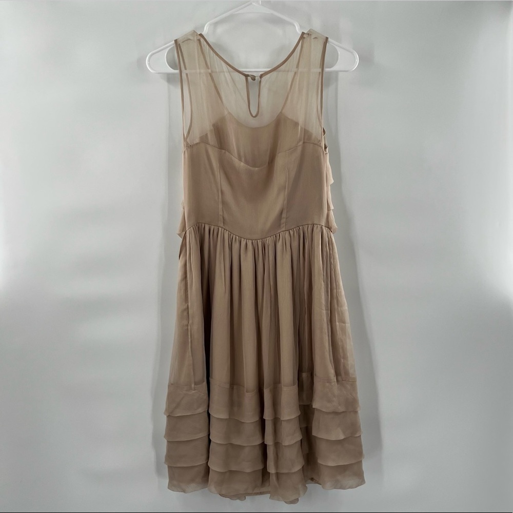 Burlapp brown belted dress 6 - Picture 9 of 12